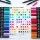 Marker caligrafic 2 in 1, ABT Dual Brush Pen, Combo Colours, 108 culori/set Tombow