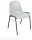 Scaun de sufragerie din plastic Manutan Chaise, gri