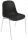 Scaun de sufragerie din plastic Manutan Shell, negru