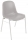 Scaun de sufragerie din plastic Manutan Shell, gri
