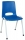 Scaun de sufragerie din plastic Pavlina Grey Light, albastru