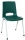 Scaun de sufragerie din plastic Pavlina Grey Light, verde
