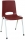 Scaun de sufragerie din plastic Pavlina Grey Light, bordo