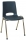 Scaun de sufragerie din plastic Pavlina Chrom, antracit