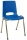 Scaun de sufragerie din plastic Pavlina Chrom, albastru