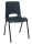 Scaun de sufragerie din plastic Pavlina Black, antracit