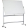 Tabla magnetica mobila alba Basic, cu doua fete, 120 x 180 cm