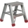 Scara din aluminiu Camel cu platforma, pe doua parti, 2 x 2 trepte