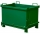 Container cu fund basculat, volum 1000 l, verde