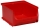 Cutie de plastic Allit Profiplus Box, 8,2 x 13,7 x 16 cm, rosie