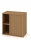 Dulap cu inaltime mica Strong, 76,8 x 80 x 40 cm, cu usa tip rulou - pe dreapta, model fag