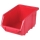 Cutie de plastic Ecobox medium 12,5 x 15,5 x 24 cm, rosie