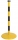Stalpi metalici de ingradire Wing, inaltime 80 cm, 2 buc, negru/galben