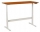 Birou reglabil pe inaltime Manutan, 160 x 80 x 62,5 - 127,5 cm, model drept, ABS 2 mm, cires