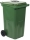 Pubela de exterior din plastic pentru deseuri sortate cu fanta, volum 240 l, verde