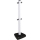 Stalp de ingradire din plastic Manutan, inaltime 90 cm, alb