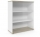 Dulap cu inaltime medie Viva, 110 x 90 x 42 cm, deschis, stejar oyster/alb