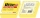 Notite adezive Ustic M&G, 76 x 76mm, galben, 100 file/set