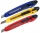Cutter utilitar economic, 9 mm, ambalaj din OPP, blocare manuala, diverse culori, M&G