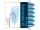 Patroane cerneala pastel, 6 buc/set, culoare ice blue, Schneider 