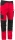 Pantaloni cu talie inalta, rosu / negru, Comfort, Rock Safety 