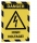 Rama magnetica autoadeziva, Duraframe Security A4 galben/negru 2 buc/set Durable 