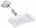 Dispozitiv cromat cu snur retractabil si clip metalic pentru card argintiu 10 buc/set Durable