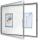 Avizier Premium Plus, interior, otel emailat, 8x A4, cu usa si cheie, magnetic, alb NOBO