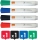 Kit pentru tabla, 4 markere diverse culori, burete magnetic, spray curatare 50 ml NOBO