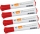 Marker pentru table si flipcharturi, varf rotund 3 mm, standard, 10 buc/cutie, rosu NOBO