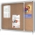Avizier Premium Plus, interior, pluta, 8X A4, geam glisant si cheie, natur NOBO