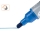 Marker pentru table si flipcharturi, cerneala lichida, varf rotund 3 mm, standard, 10 buc/cutie, albastru NOBO