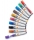Marker pentru table si flipcharturi, cerneala lichida, varf rotund 3 mm, standard, 10 buc/cutie, diverse culori NOBO