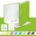 Caiet mecanic  WOW, carton laminat, partial reciclat, certificare FSC, A4, mecanism 2DR, inel 25 mm, Leitz