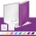 Caiet mecanic  WOW, carton laminat, partial reciclat, certificare FSC, A4, mecanism 2DR, inel 25 mm, Leitz