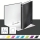 Caiet mecanic  WOW, carton laminat, partial reciclat, certificare FSC, A4, mecanism 2DR, inel 25 mm, Leitz