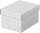 Cutie depozitare  Home Recycled, carton, 100% reciclat, certificare FSC, reciclabil, 25x20x15 cm, cu capac, 3 buc/set, alb, Esselte