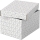 Cutie depozitare  Home Recycled, carton, 100% reciclat, certificare FSC, reciclabil, 25x20x15 cm, cu capac, 3 buc/set, alb, Esselte
