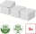 Cutie depozitare  Home Recycled, carton, 100% reciclat, certificare FSC, reciclabil, 25x20x15 cm, cu capac, 3 buc/set, alb, Esselte
