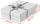 Cutie depozitare  Home Recycled, carton, 100% reciclat, certificare FSC, reciclabil, 36x26x10 cm, cu capac, 3 buc/set, alb, Esselte