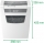 Distrugator documente manual IQ Home Office, P4, cross-cut, 10 coli, cos 23 L, alb Leitz