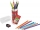 Set racheta 15 creioane colorate grip + ascutitoare Faber-Castell