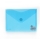 Mapa plastic Office box A5, prindere tip arici, in V, albastru