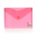Mapa plastic Office box A5, prindere tip arici, in V, rosu