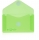 Plic card plastic Office box, prindere tip arici, tip V, verde