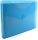 Mapa Office box A4+, din plastic, 30 mm, in V, albastru