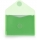 Plic plastic Office box, A7, prindere tip arici, tip V, verde