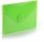 Plic plastic Office box, A7, prindere tip arici, tip V, verde
