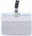 Ecuson rigid Office box, vertical, transparent, cu clip rotativ, 98x60 mm