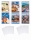 Pachet 10 caiete A4, 60 file, patratele, diverse modele + 10 coperti A4, Exte